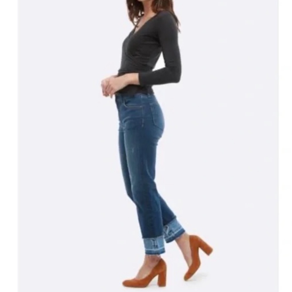 Able Elena Skinny Straight Leg Released Hem Ankle Denim Jeans Size 26 - NWT